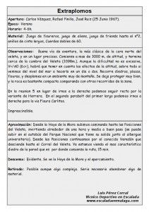 croquis cara norte del veleta extraplomos