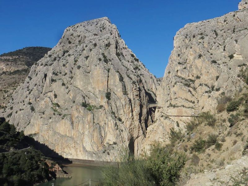 croquis escalada el chorro aparcamiento indebido