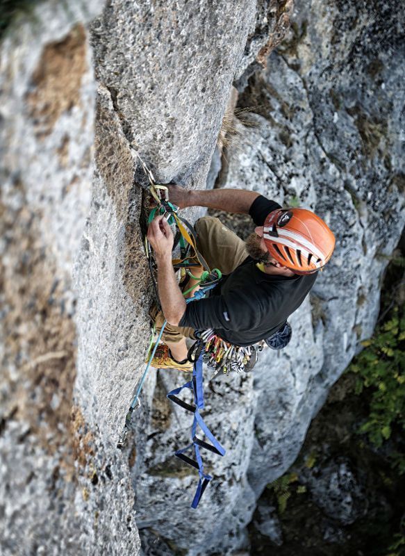 escalada clásica en el chorro